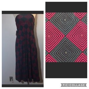 Lularoe Maxi long skirt patterned  stretchy XXS